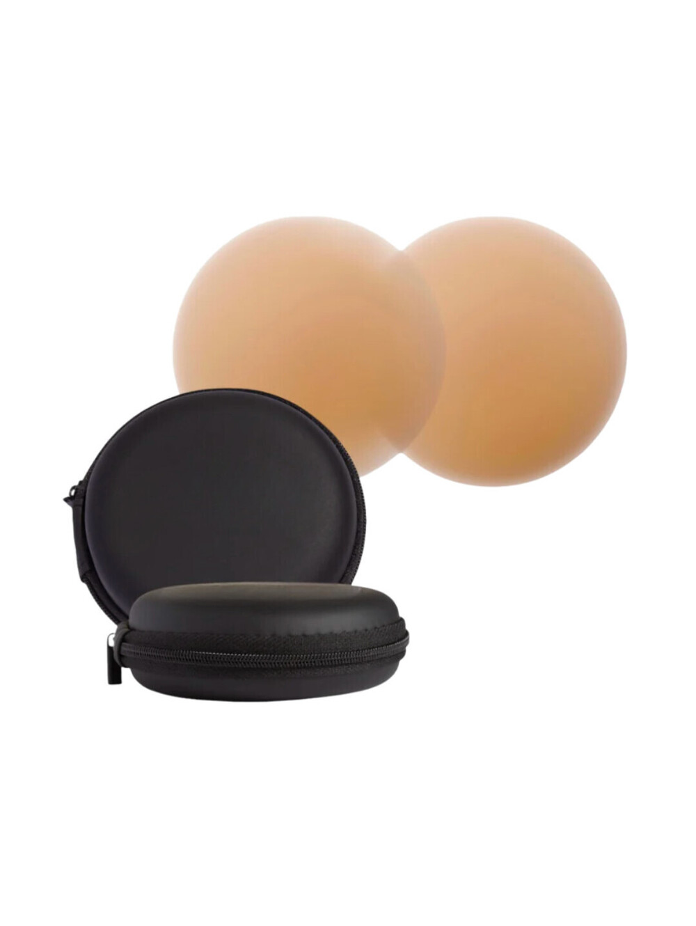 10 Pack Nipple Covers Reusable Adhesive Pasties w/ Black Zip Case Invisible Bra